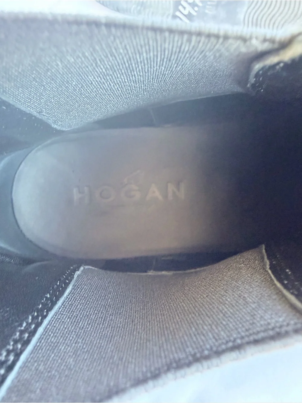 Hogan Men's Black Leather Chelsea Boots Like New Condition -Sz 9.5 EU/10.5 US
